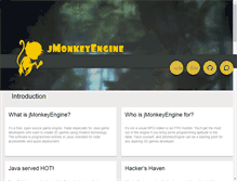 Tablet Screenshot of jmonkeyengine.org